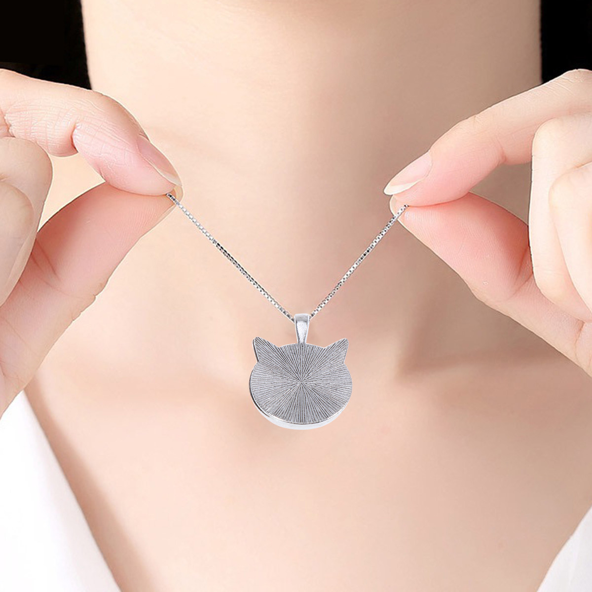 Crafting Resin - 10Pcs Cat Ear Bezel Pendant Tray