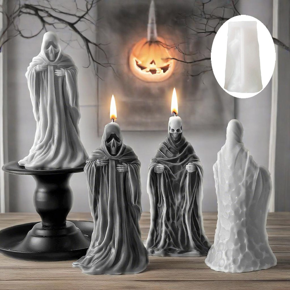 Resin Craft Ideas - 3D Skeleton Scent Candle Silicone Mold