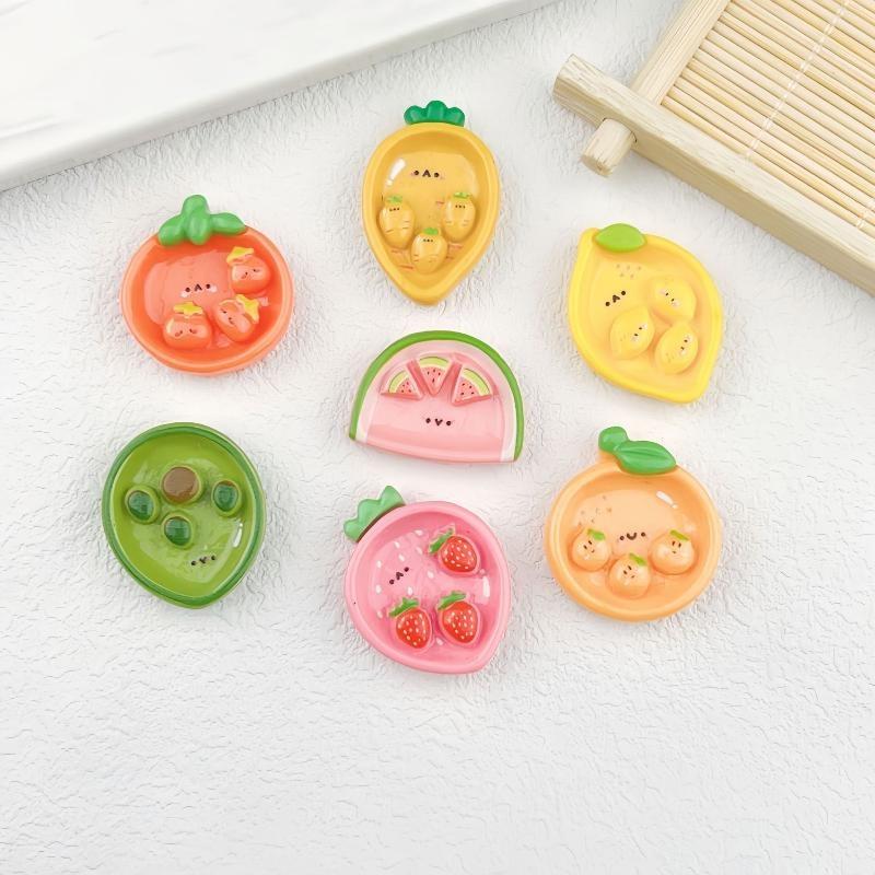 Resin Craft Projects - Cute Cartoon Fruit Shaped Resin Charms,