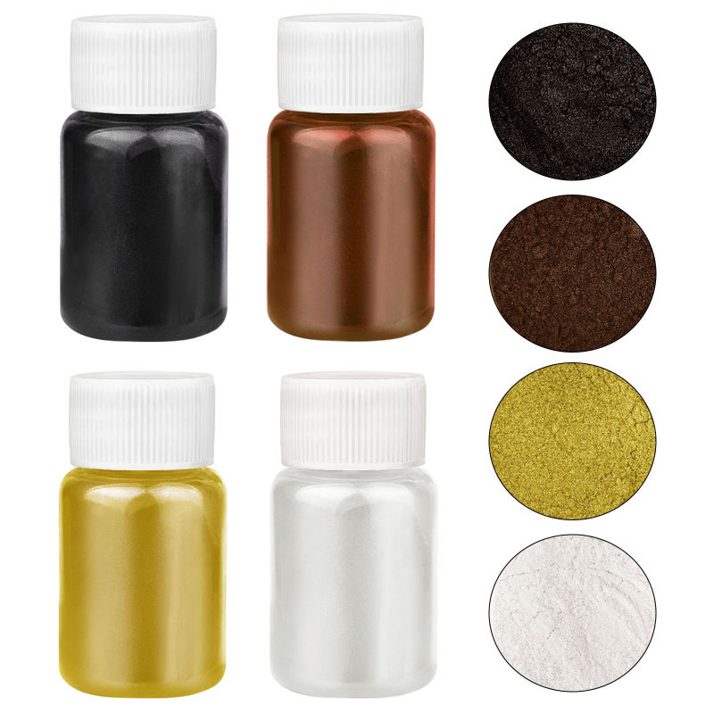 4 Colors/Set Pearlescent Powde - Resin Pigment Set 评论和价格