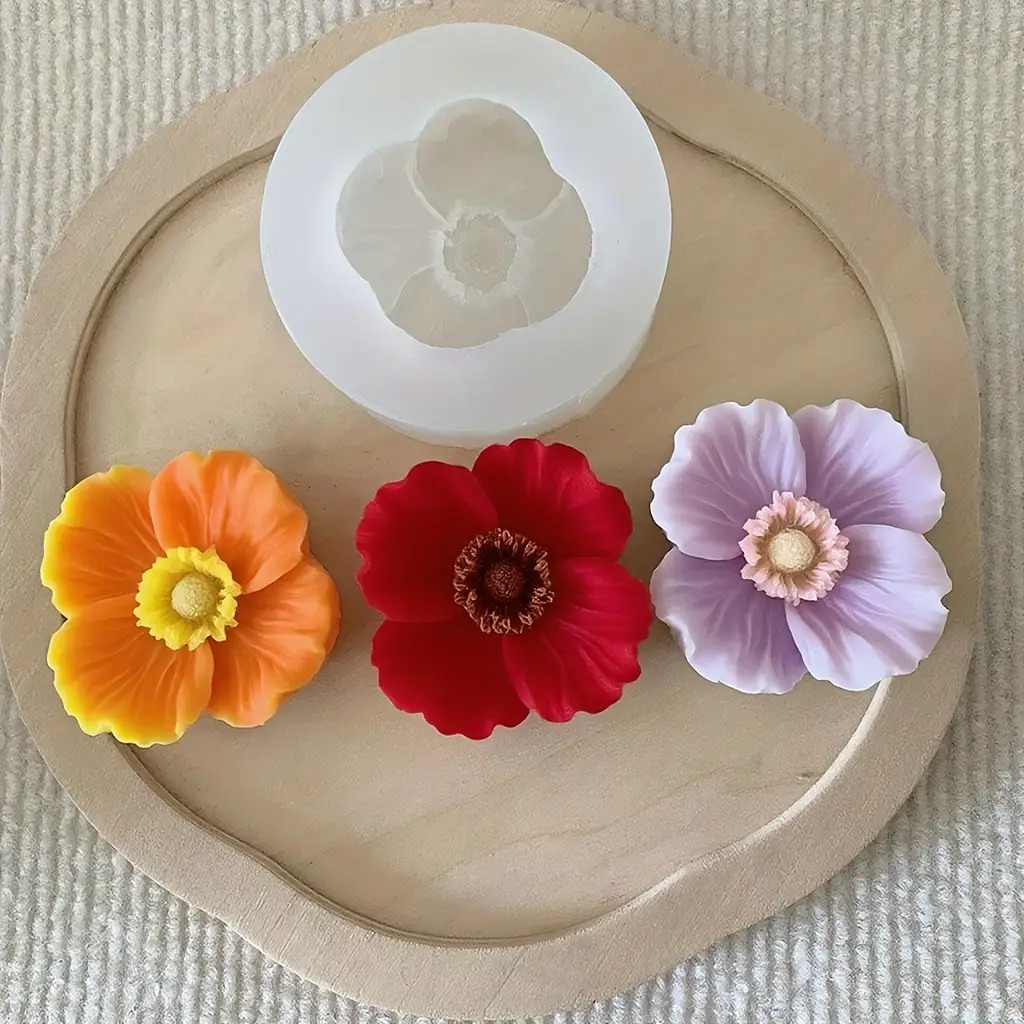 Flower Silicone Candle Mold, C - Resin Craft Ideas 评论和价格