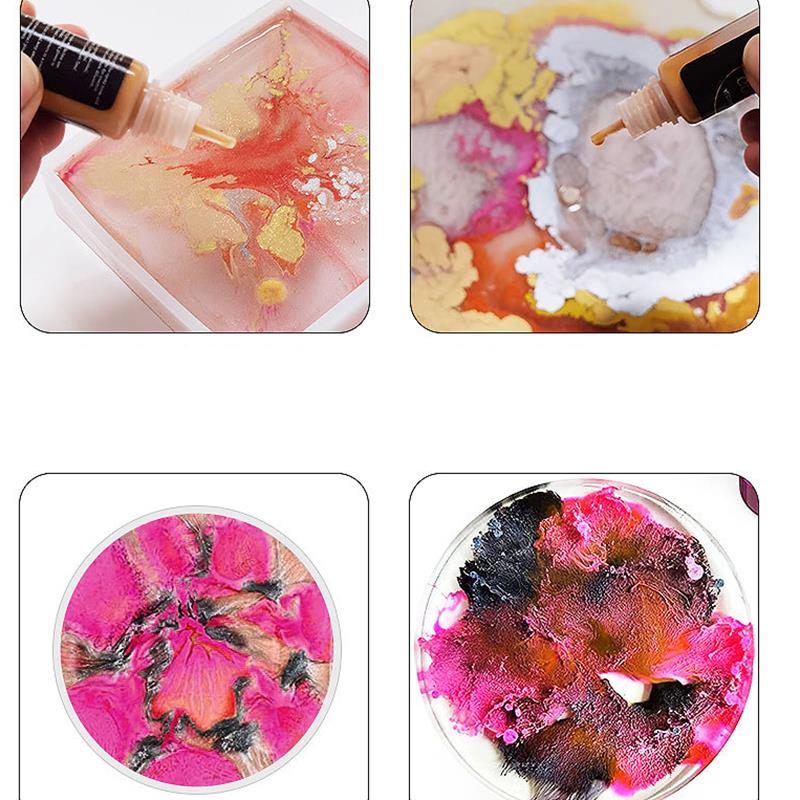 1 Set Art Ink Alcohol Epoxy Re - Resin Dye Alcohol 评论和价格