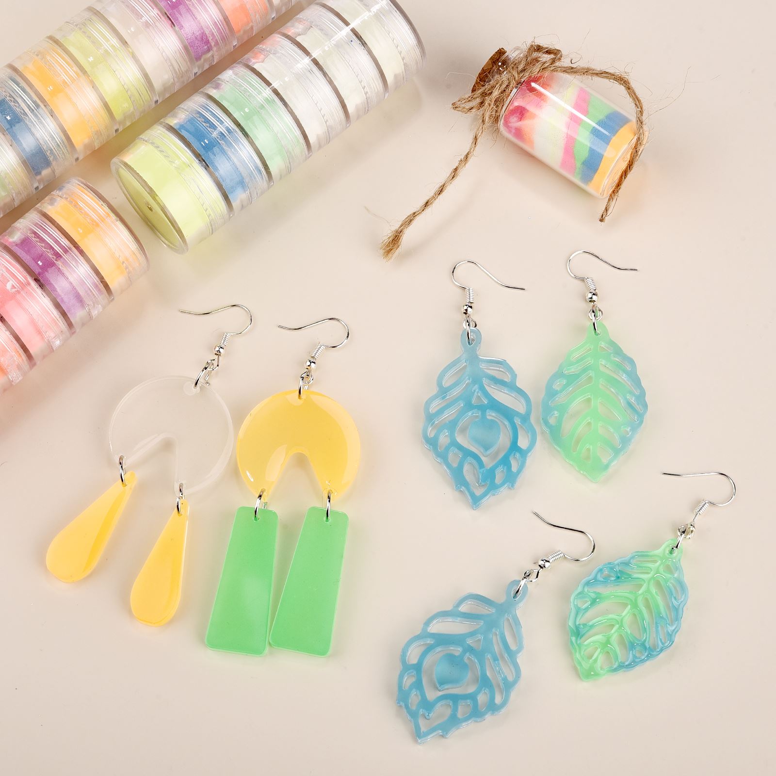 6 Colors Luminous Powder Resin - Resin Pigment Set 评论和价格