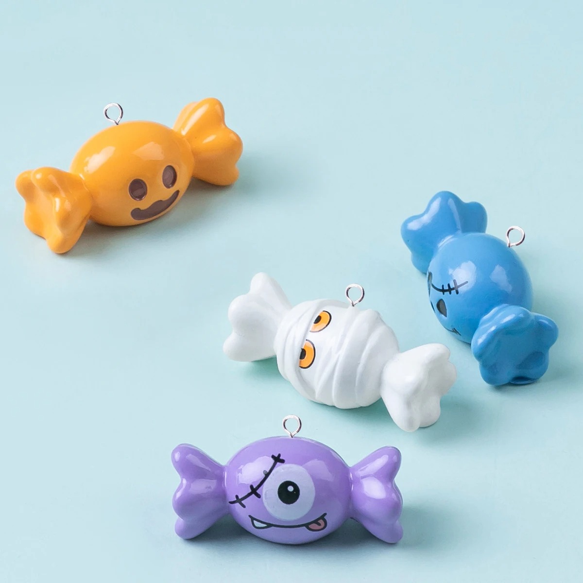 10Pcs European Halloween Candy - Resin Craft Projects 评论和价格