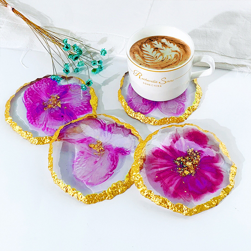 DM413 Drusy Coaster Resin Mold - Serving Tray Mold 评论和价格