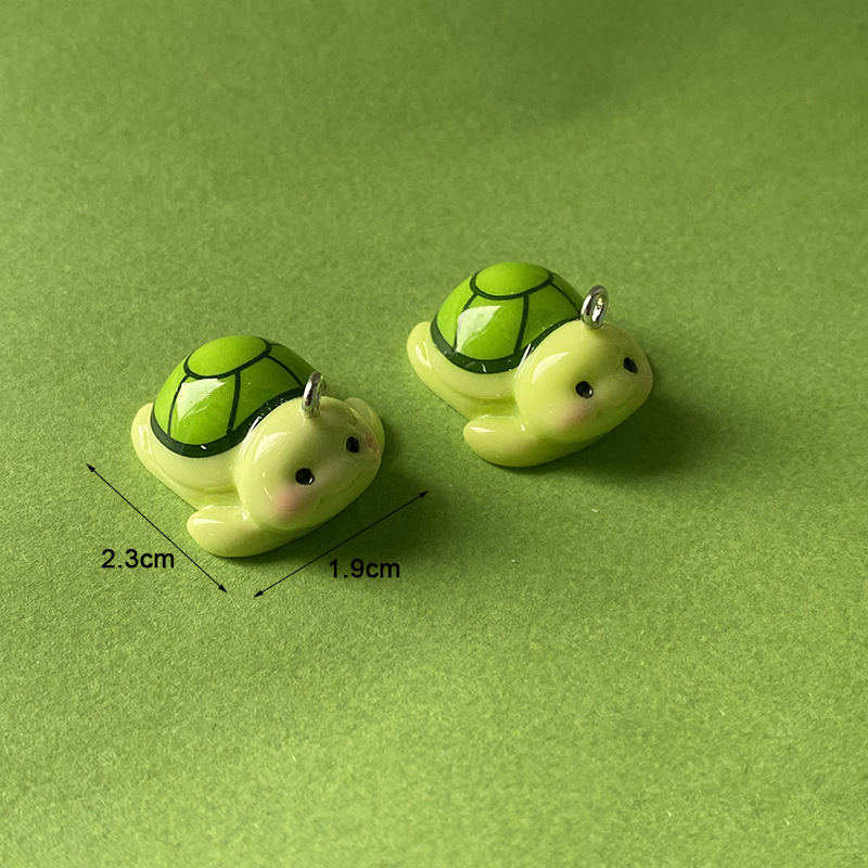 10pcs Funny Green Turtle Resin - Resin Craft Projects 评论和价格