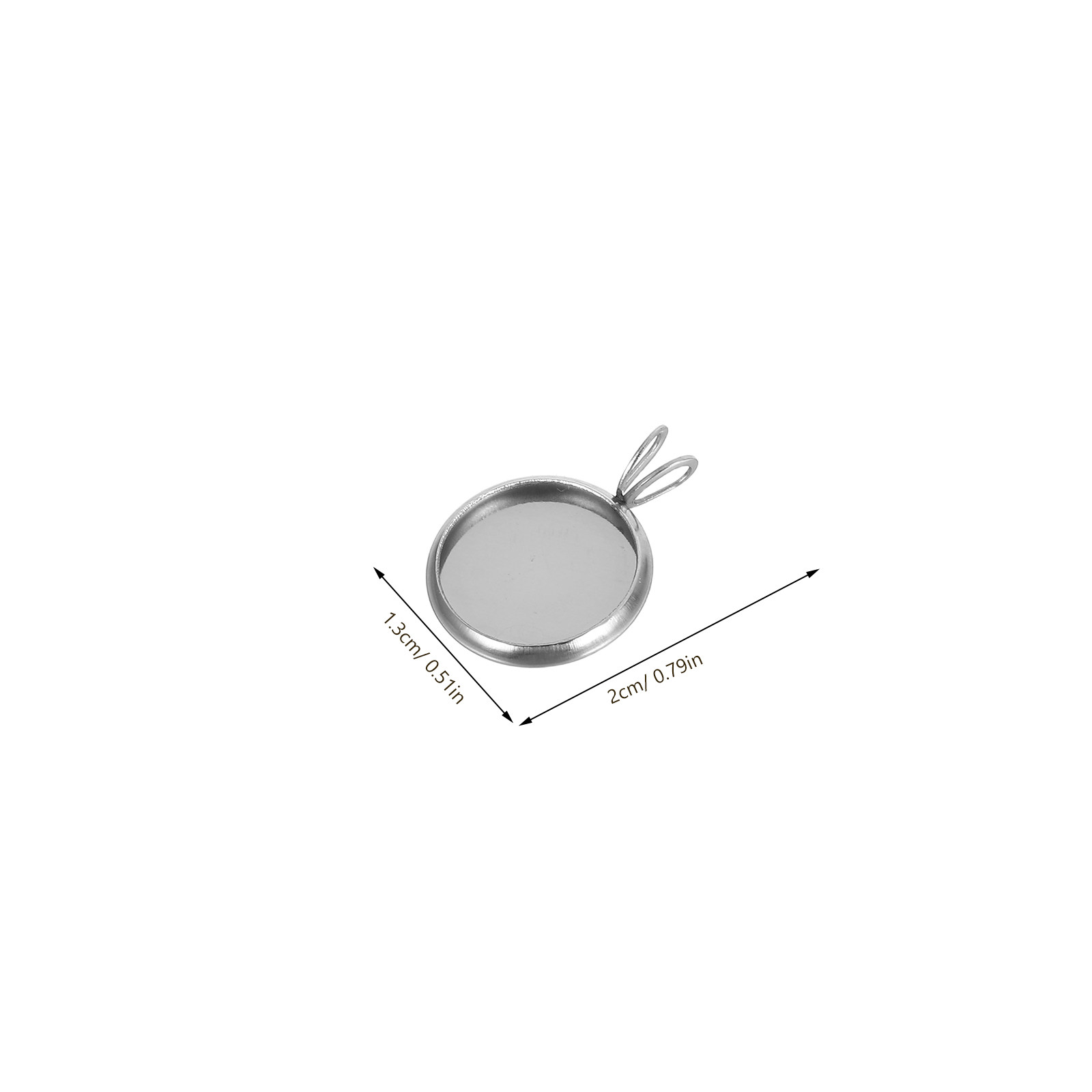 10Pcs 12Mm Round Tray Pendant  - Crafting Resin 评论和价格