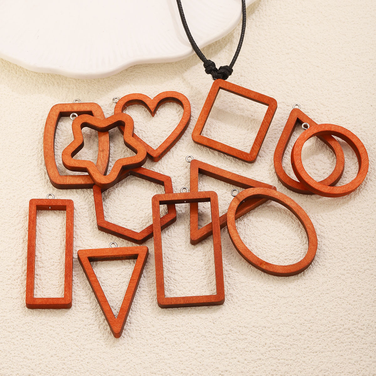 10PCS Triangle Rectangle Wood  - Resin Craft Projects 评论和价格