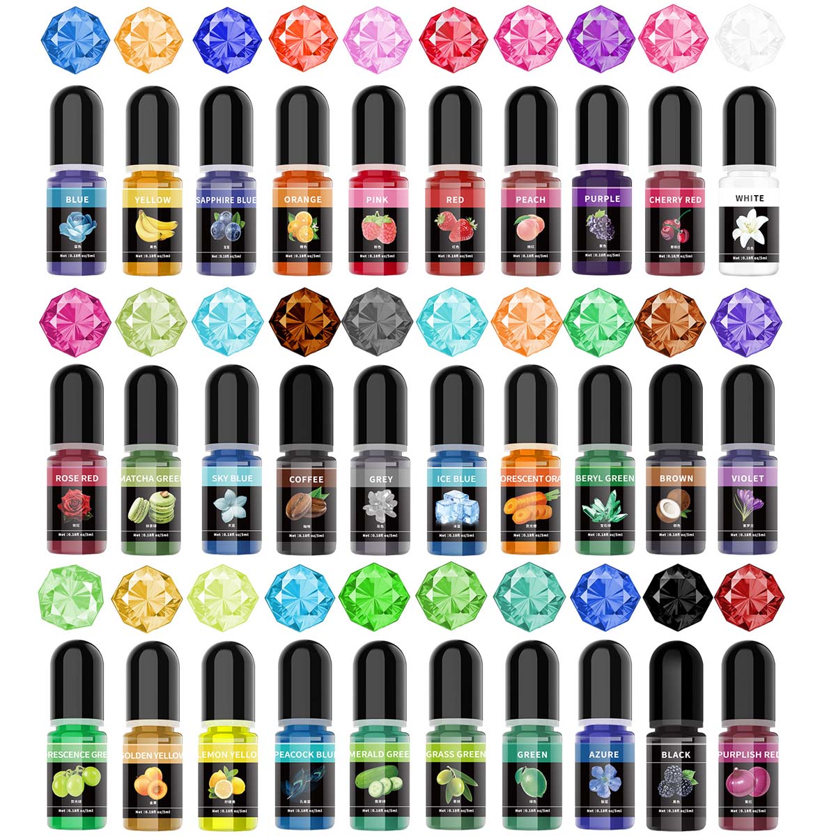 5ml/Bottle Epoxy Resin Pigment - Resin Pigment Set 评论和价格