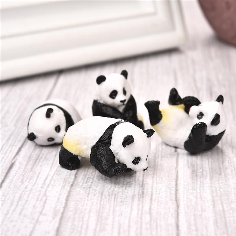 4pcs/Set Cute Panda Moss Micro - Terrarium Moss Art 评论和价格