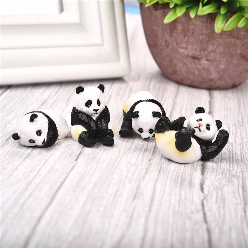 4pcs/Set Cute Panda Moss Micro - Terrarium Moss Art 评论和价格