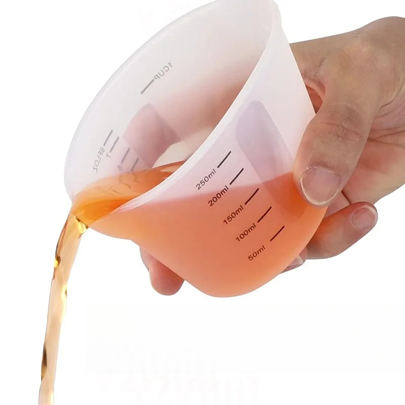 1pc Creative Simple 500ml /250 - Mixing Cup Silicone 评论和价格