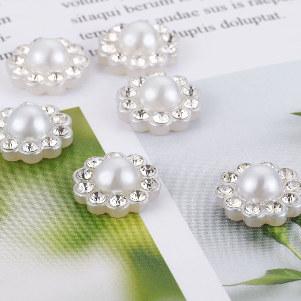 50pcs White Flat Imitation Pea - Flower Preservation Resin 评论和价格