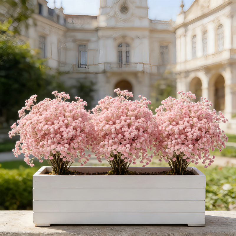 130-Stem Pink Gypsophila Artif - Dried Flower Bulk 评论和价格