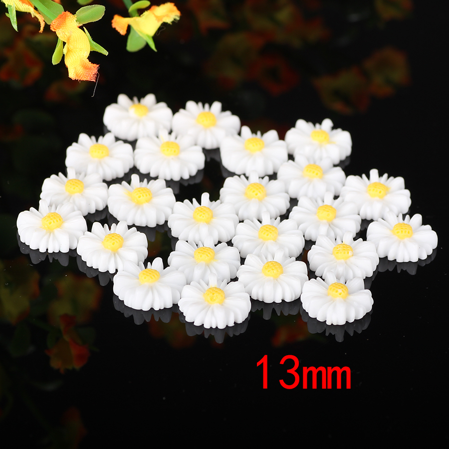 50pcs/lot 9mm-22mm White Flat  - Flower Preservation Resin 评论和价格