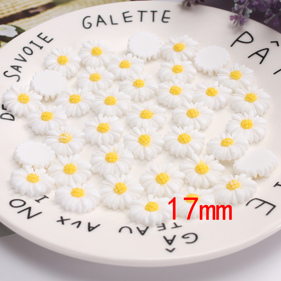 50pcs/lot 9mm-22mm White Flat  - Flower Preservation Resin 评论和价格