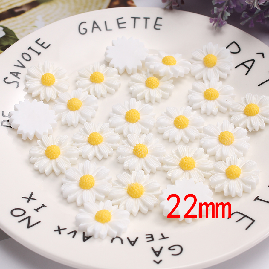 50pcs/lot 9mm-22mm White Flat  - Flower Preservation Resin 评论和价格
