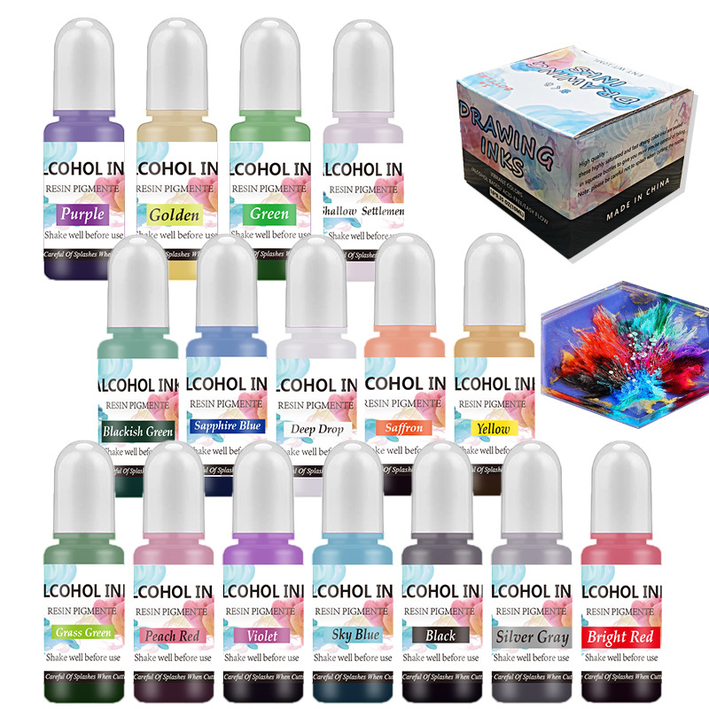 A Set Ink Alcohol Resin Pigmen - Resin Dye Alcohol 评论和价格